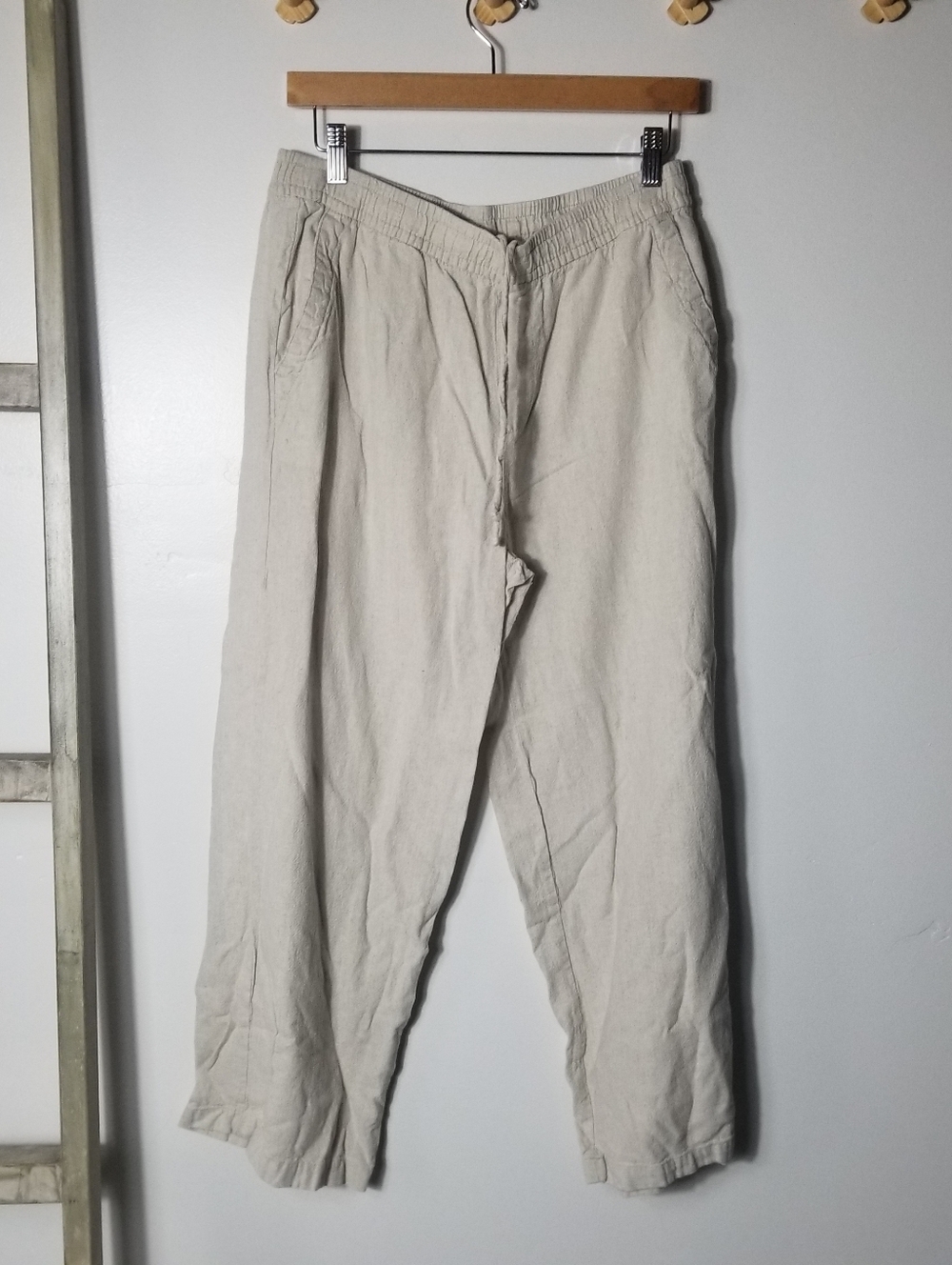 OLD NAVY WOMEN'S PART LINEN PANTS SIZE MEDIUM